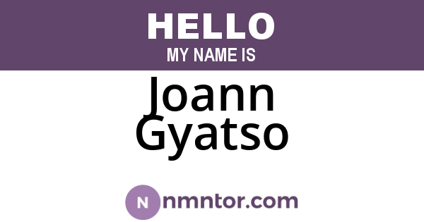 Joann Gyatso