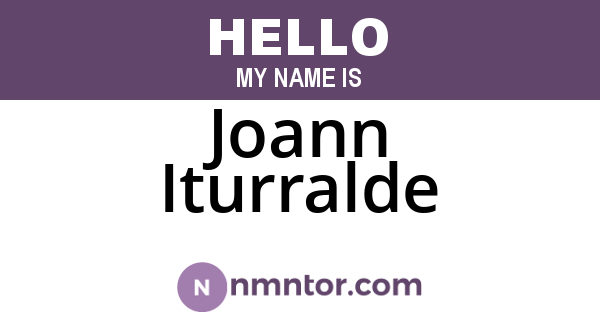 Joann Iturralde