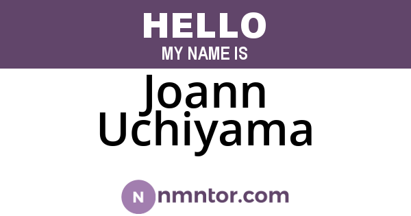 Joann Uchiyama