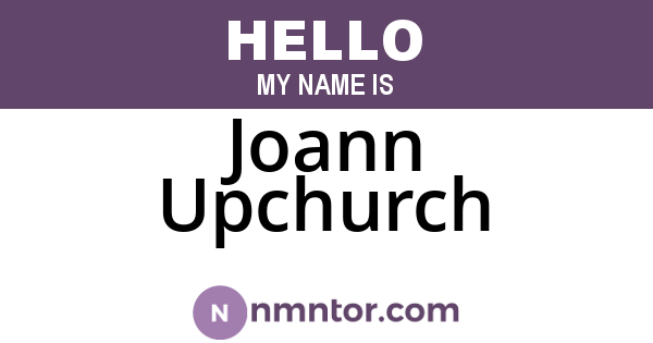Joann Upchurch
