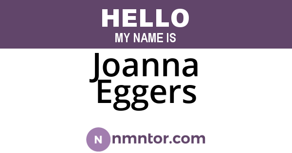 Joanna Eggers