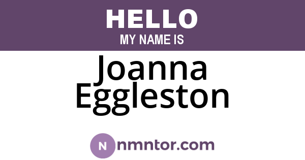 Joanna Eggleston
