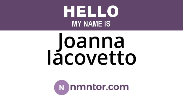 Joanna Iacovetto