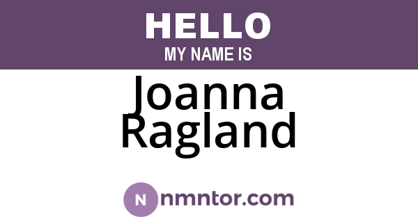 Joanna Ragland