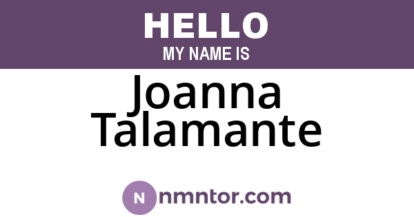 Joanna Talamante