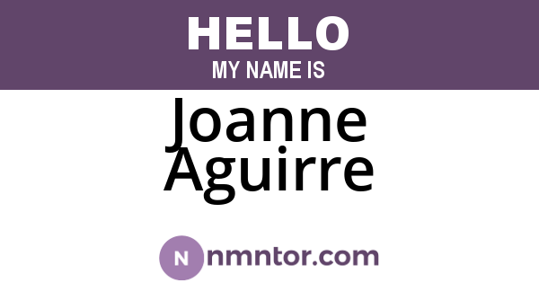 Joanne Aguirre