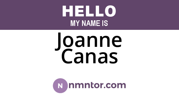 Joanne Canas