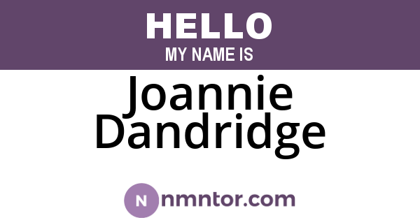 Joannie Dandridge
