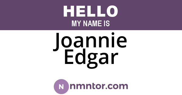 Joannie Edgar