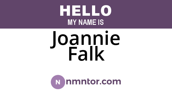 Joannie Falk