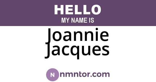 Joannie Jacques