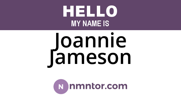 Joannie Jameson