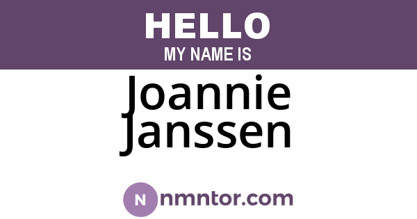 Joannie Janssen