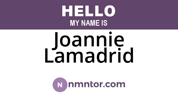 Joannie Lamadrid