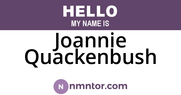 Joannie Quackenbush