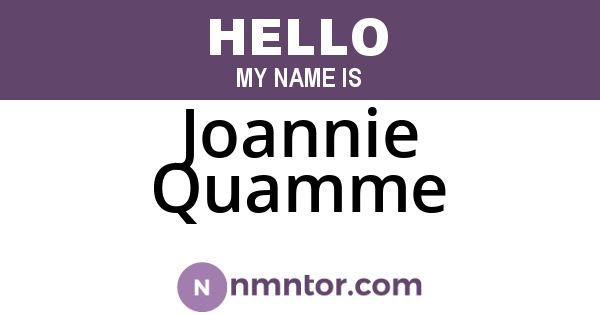 Joannie Quamme