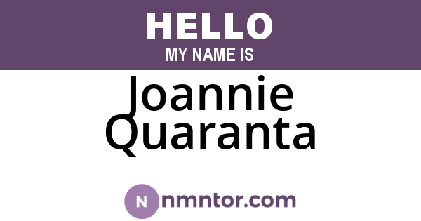 Joannie Quaranta