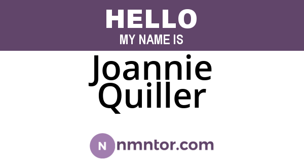 Joannie Quiller