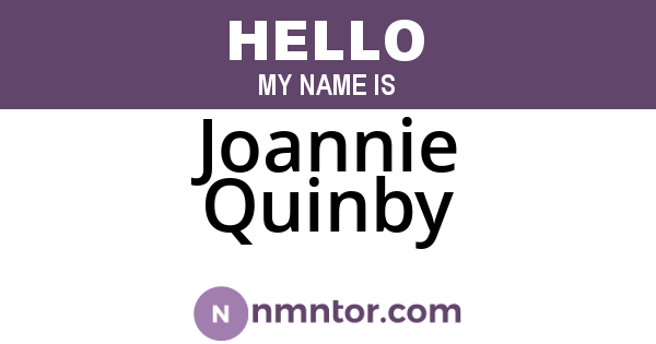 Joannie Quinby