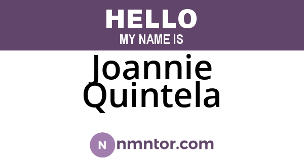 Joannie Quintela