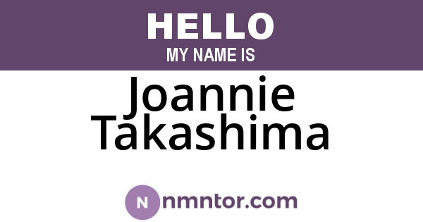 Joannie Takashima