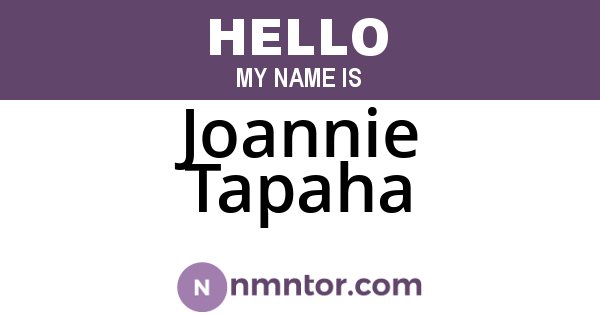Joannie Tapaha