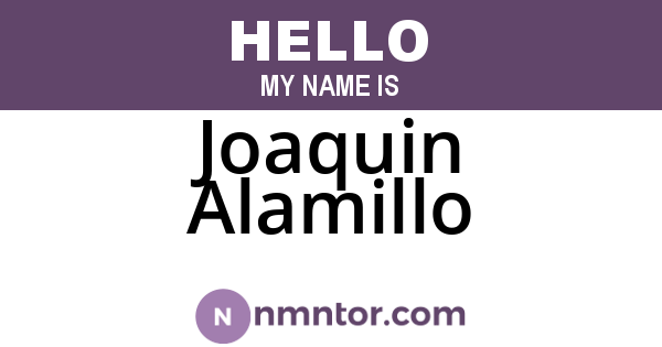 Joaquin Alamillo
