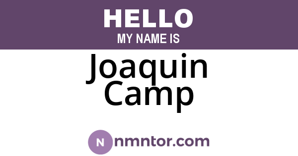 Joaquin Camp