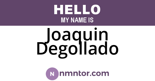 Joaquin Degollado