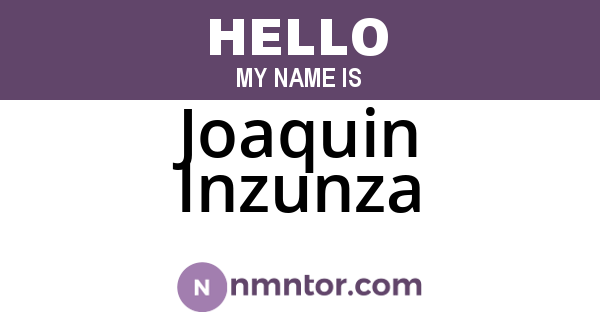 Joaquin Inzunza