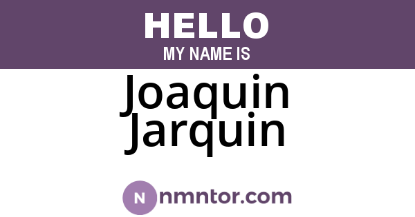 Joaquin Jarquin