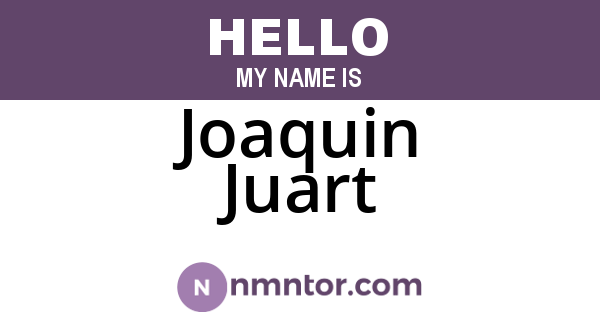 Joaquin Juart