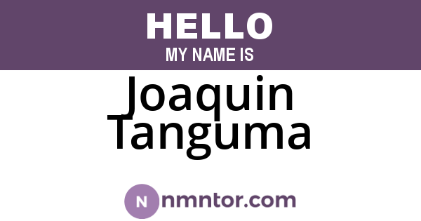 Joaquin Tanguma