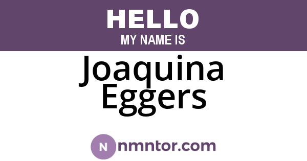 Joaquina Eggers