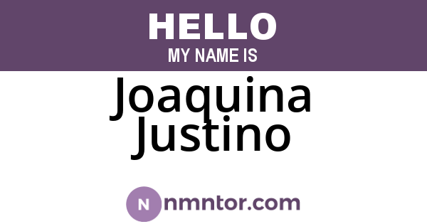 Joaquina Justino