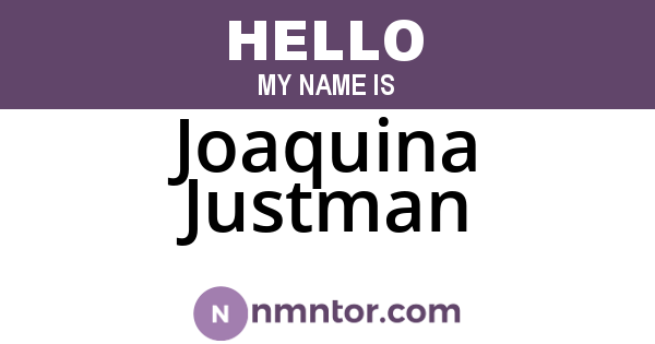 Joaquina Justman