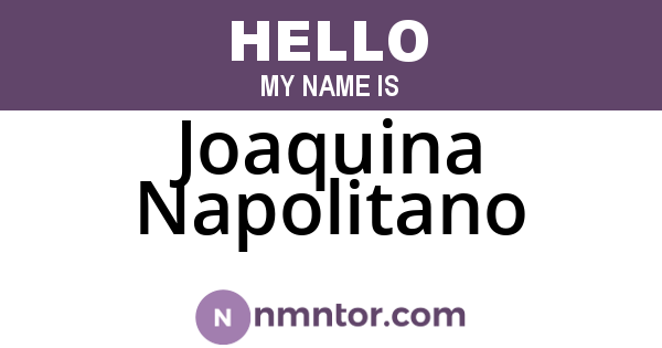 Joaquina Napolitano