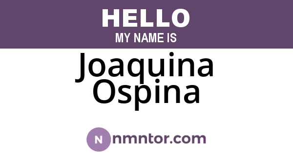 Joaquina Ospina