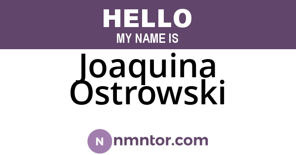 Joaquina Ostrowski