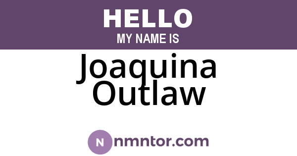 Joaquina Outlaw