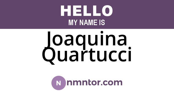 Joaquina Quartucci