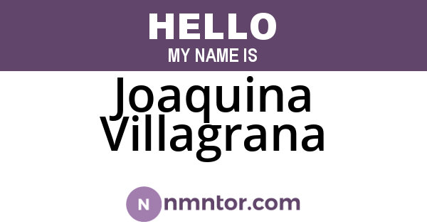 Joaquina Villagrana