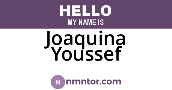 Joaquina Youssef