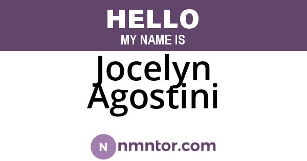 Jocelyn Agostini