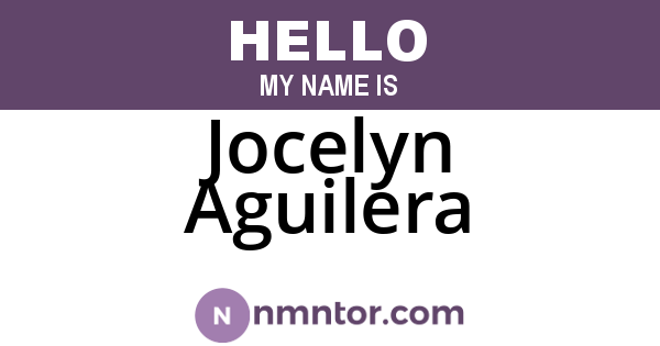 Jocelyn Aguilera