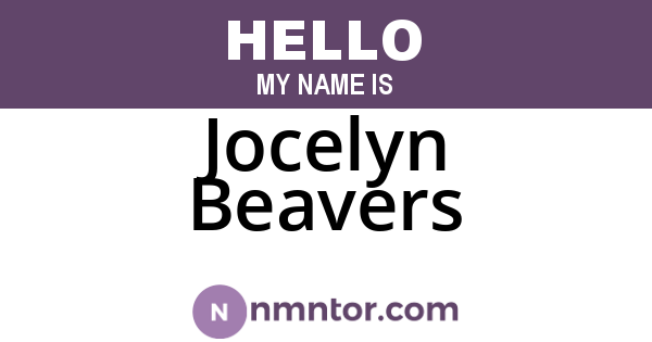 Jocelyn Beavers