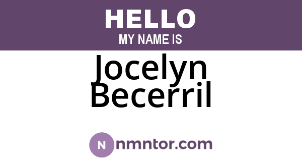 Jocelyn Becerril