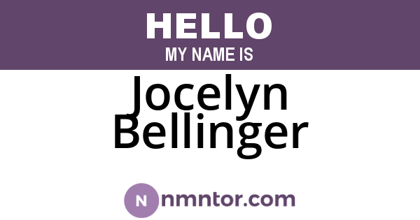 Jocelyn Bellinger