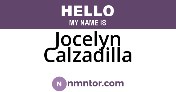 Jocelyn Calzadilla