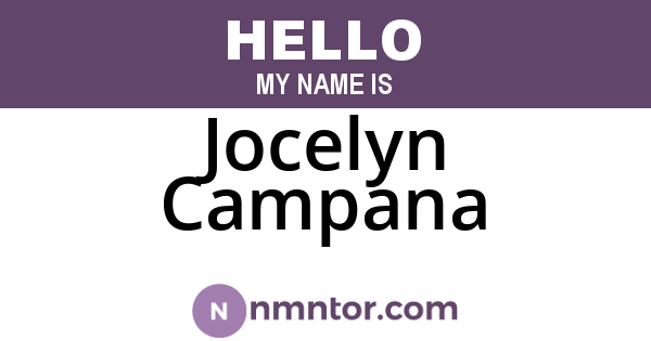 Jocelyn Campana